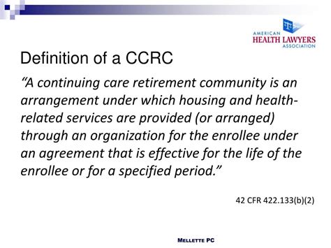 Ppt Definition Of A Ccrc Powerpoint Presentation Free Download Id
