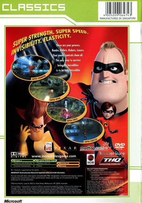 The Incredibles Cover Or Packaging Material Mobygames