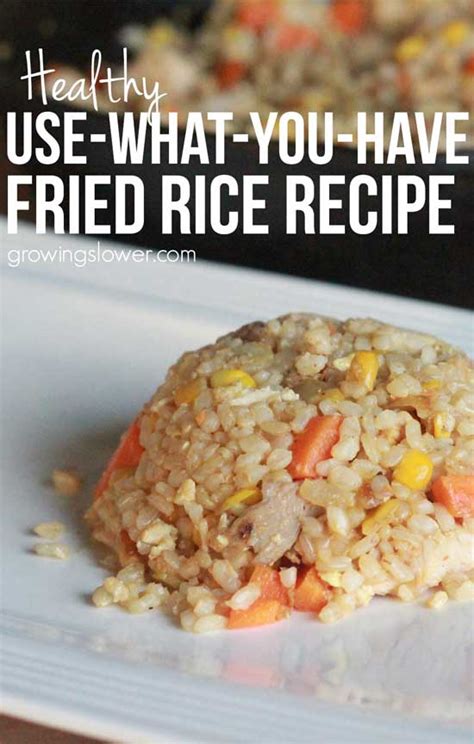 Leftover Fried Rice Recipe Healthy Use What You Have Cooking