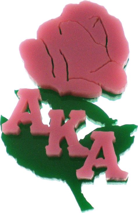 Alpha Kappa Alpha Rose Flower Symbol Pin Alpha Kappa Alpha Rose