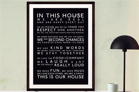 In This House We Do Geek Art In This House Art Print