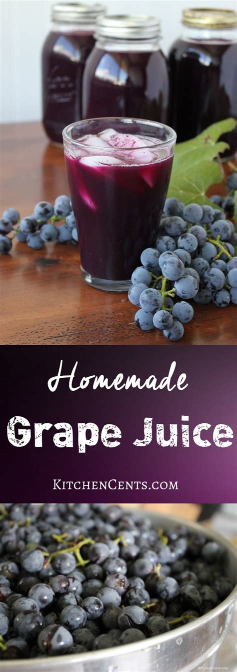 Homemade Grape Juice The Easy Way