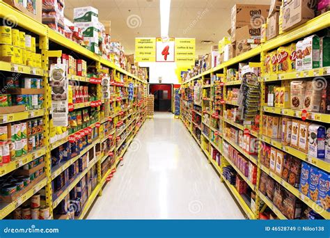 Grocery Store Shelves Editorial Stock Image Image Of Canada 46528749