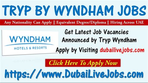 tryp by wyndham careers in dubai 2024 smart salary packages free apply now