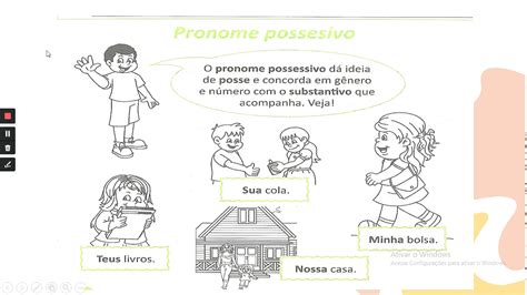 Língua Portuguesa Aula ano pronome pessoal e possessivo YouTube