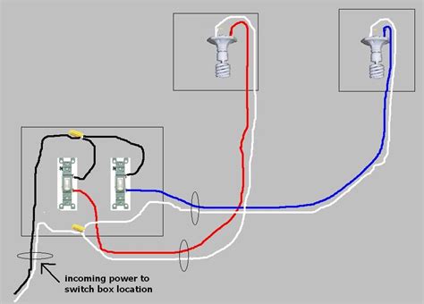 Wiring Two Lights In One Box With Two Switches Electrical Diy