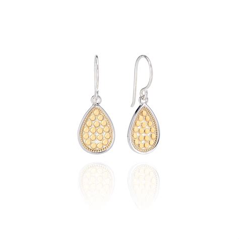 Anna Beck Classics Small Teardrop Earrings Gold Plated Meierotto Jewelers