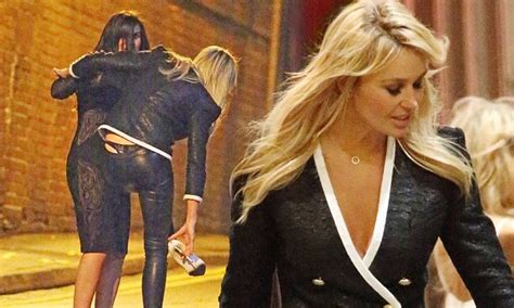 Footloose Alex Gerrard Makes Her Way Home From Night Out Flashing Her