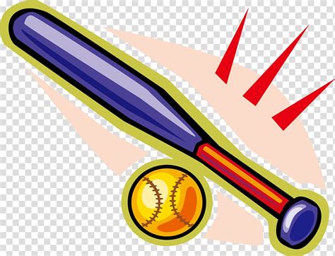 Baseball Bat Batting Softball Cartoon Baseball Transparent Background