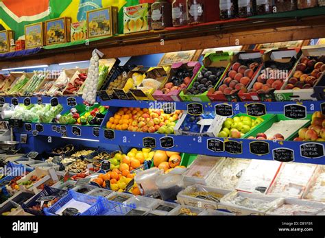 Fruit And Vegetable Stall Covered Market Oxford Stock Photo Alamy