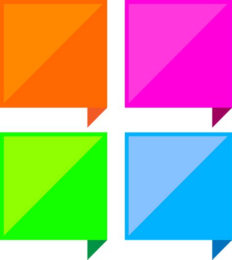 ダイアログボックス カラフル 正方形 Pixabayの無料画像