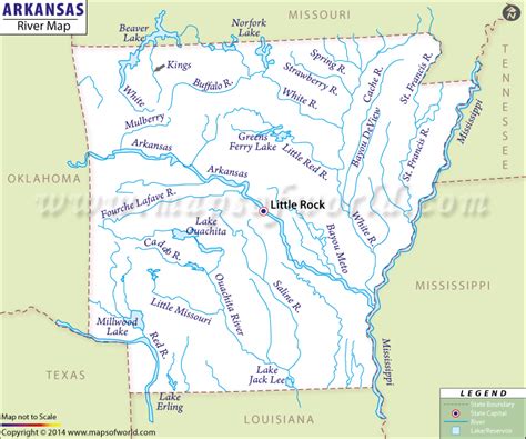 Buy Arkansas River Map
