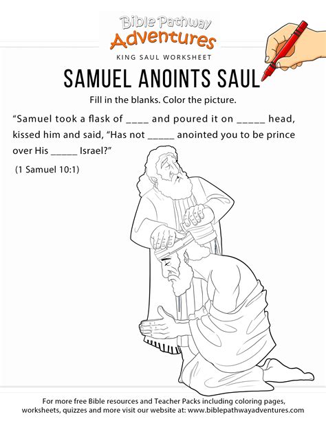 1 Samuel 16 1 13 Coloring Pages