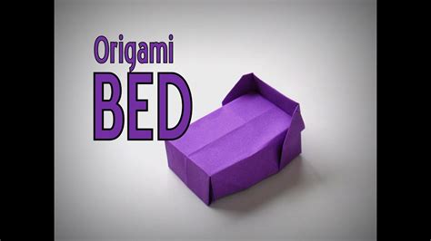 Origami How To Make A Bed Youtube