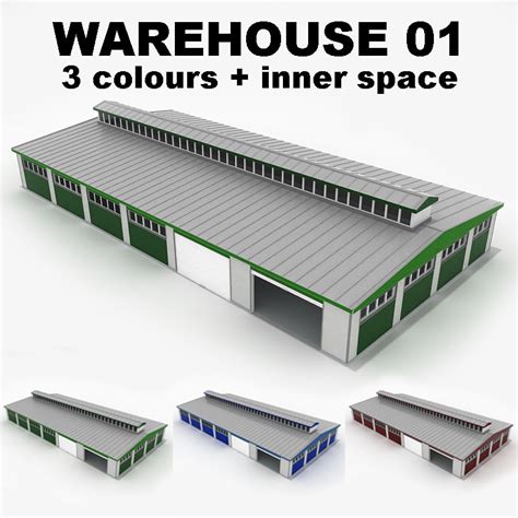 3d Model Of Warehouse 01