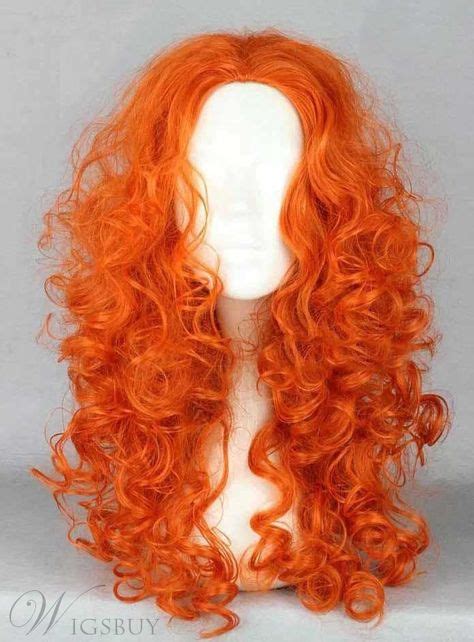 Modern Cosplay Long Curly Wavy Orange Party Wig Cosplay Hair Long