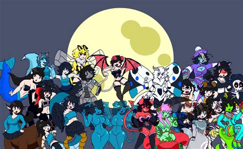 30 Day Monster Girl Challenge Day 28 Group Photo By Starboy8 On Deviantart