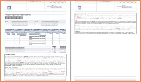 purchase order terms  conditions template uk