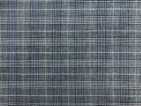 Silk Linen Wool Plaid Suiting In Grey And Blue Bandj Fabrics