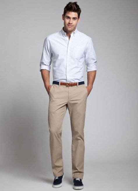 15 Khaki Chinos Outfit Ideas For Men Mens Clothing Khaki Pants