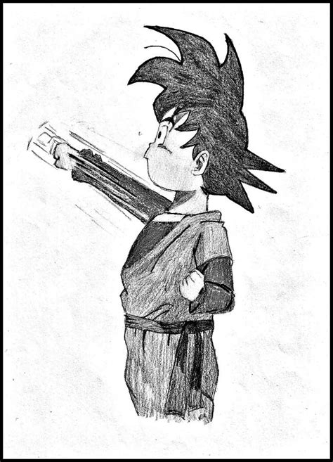 Goku Pencil Drawing