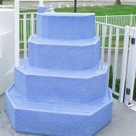 The King Aqua Staircase Blue Granite Wedding Cake Pool