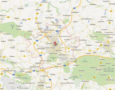 Erfurt Map And Erfurt Satellite Image