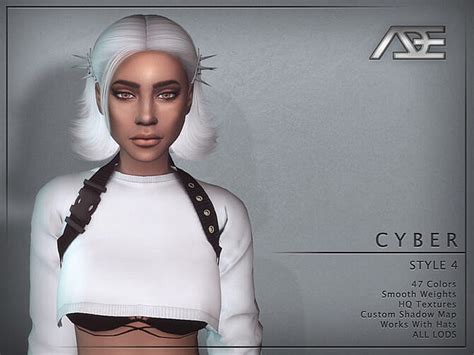 Cyber Style 4 Hairstyle By Adedarma At Tsr Sims 4 Updates