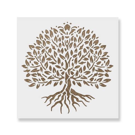 Yggdrasil Tree Of Life Stencils Stencil Revolution
