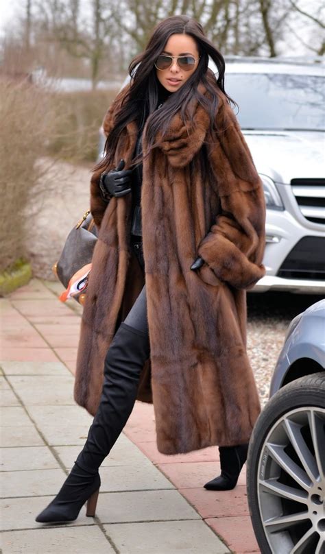 pin by sandra huntington on adriana mink fur fur street style long fur coat