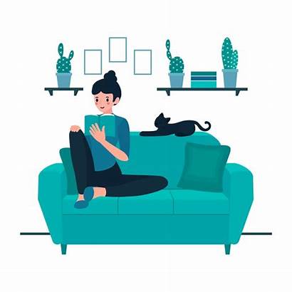 Relaxing Person Illustration Vector Freepik Smartphone Listening