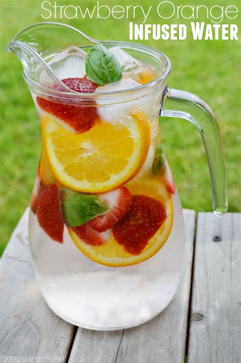 Strawberry Orange Basil Infused Water Recipe