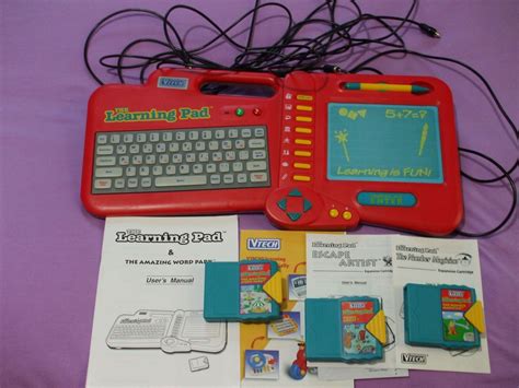 Vintage Vtech Smart Play Learning Pad Educational Toy Age 5 8 With