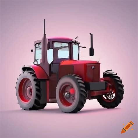 3d Rendering Of A Tractor On Craiyon