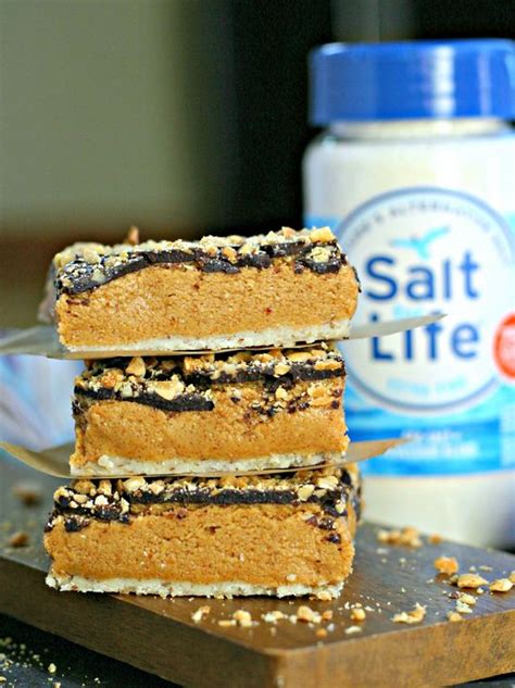 These Low Sodium Salted Peanut Butter Bars Taste Like An Indulgent