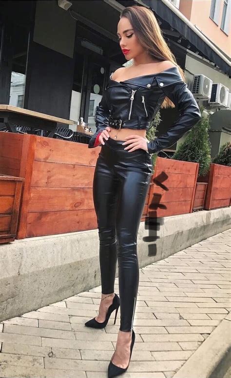 pin by くんまー on レザーパンツ sexy leather outfits women s fashion leggings leather dresses
