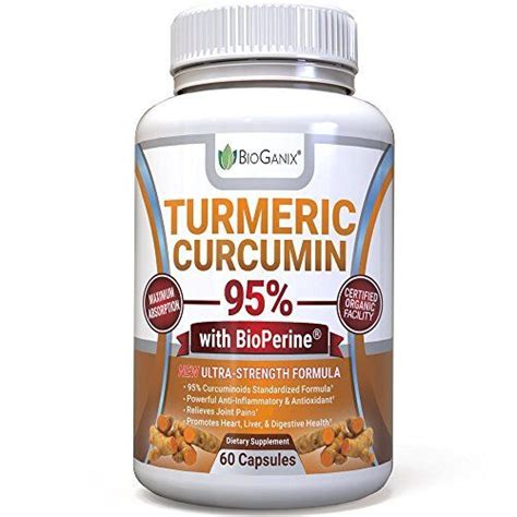 Bioganix Organic Turmeric Curcumin Extract Supplement Potency