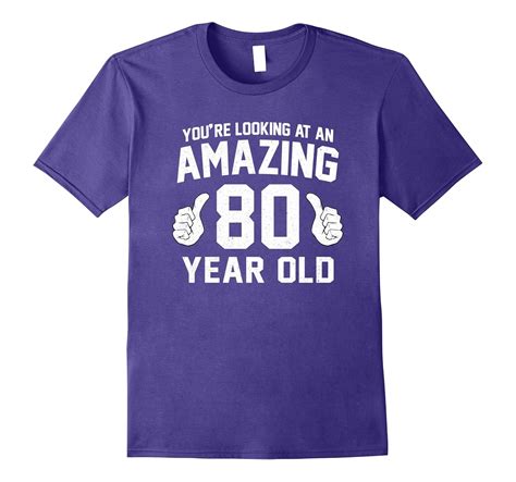 awesome 80th birthday saying t shirt funny years gag t fl sunflowershirt