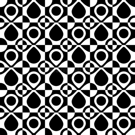 Seamless Circle And Square Pattern Stock Vector Illustration Of