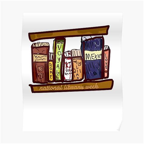 National Library Week Poster For Sale By Sentencity Redbubble