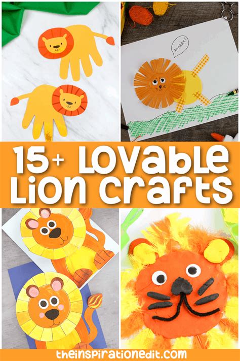 15 Lovable Lion Crafts · The Inspiration Edit