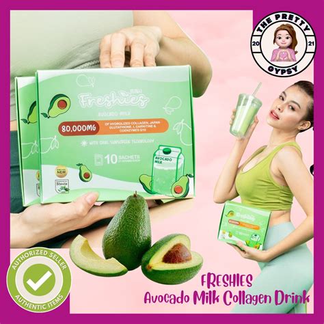 Freshies Avocado Milk Collagen Drink With Glutathione And L Carnitine Shopee Philippines