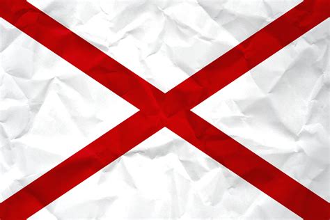 The alabama legislation does not specify whether the flag should be square or rectangular (only that the bars be at least 6 inches. Flag of Alabama with Paper Texture - Download it for free