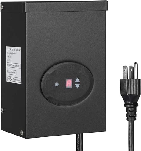 Dewenwils 200w Outdoor Low Voltage Transformer With Timer And Photocell