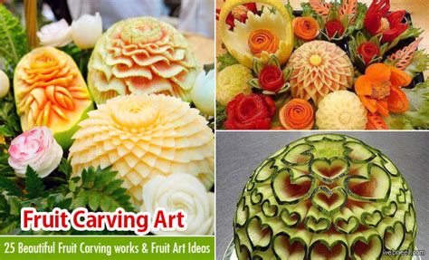 25 Beautiful Fruit Carving Works And Fruit Art Ideas For Your