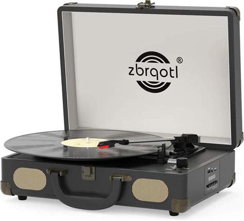 Buy Turntable Upgrade Wireless Record Player Portable Suitcase 3 Speed