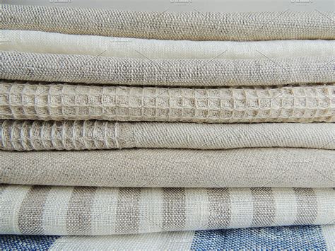 Natural Linen Fabric Bundle High Quality Abstract Stock Photos