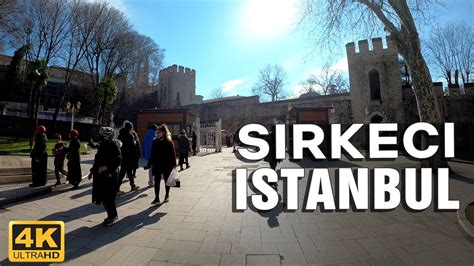 Walk Tour In Sirkeci Gülhane Park In Istanbul Jan 2022 4k Uhd 60