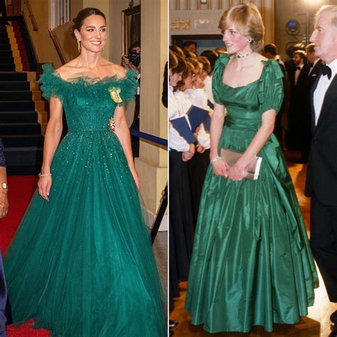 Kate Middleton Honors Princess Diana With Green Gown