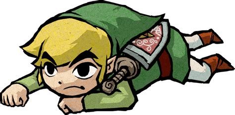 Link Crawling From The Official Artwork Set For Tloz Thewindwaker On